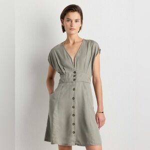 Quince Vintage Wash Tencel Dress Sz S NEW